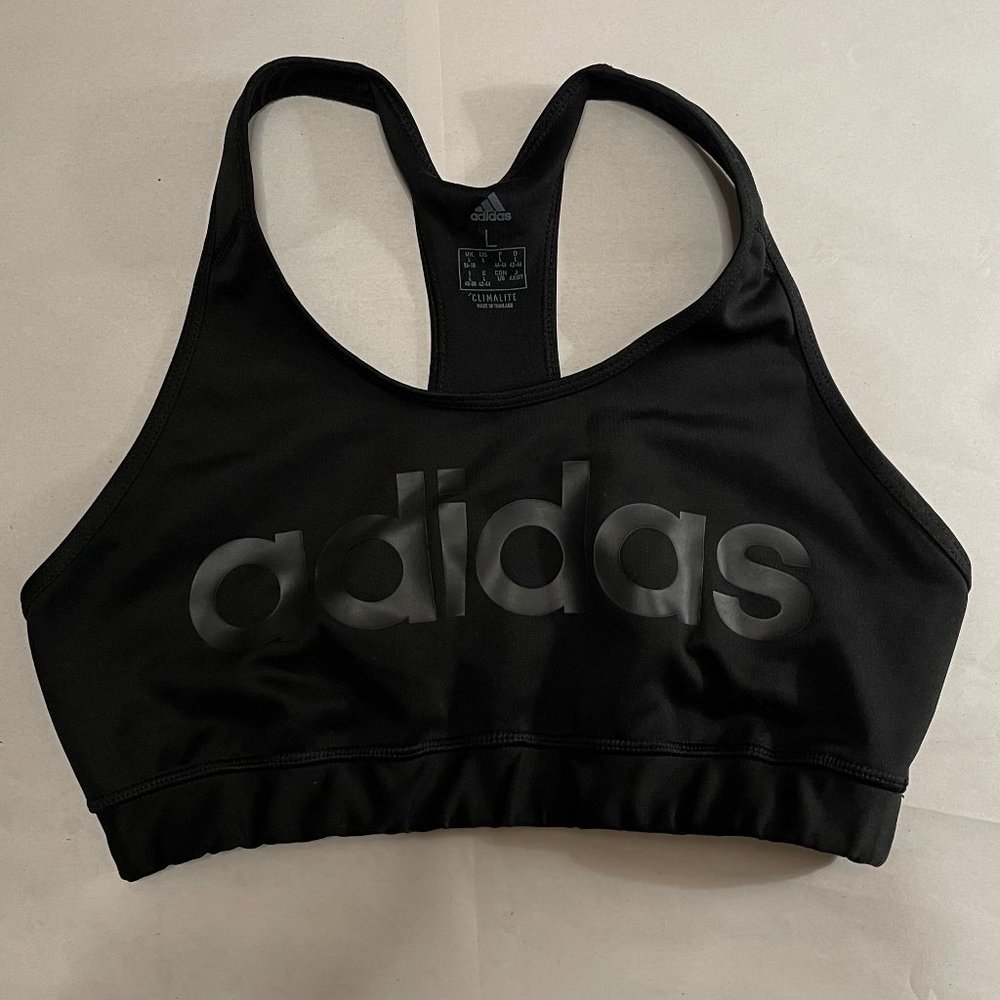 Black on Black ADIDAS Sports Bra - Size L